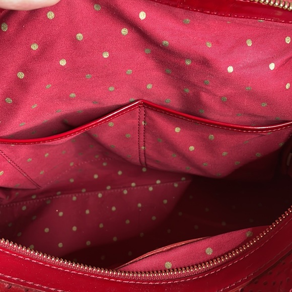 Kate Spade Red Patent Large Satchel #hostpick - Picture 6 of 9